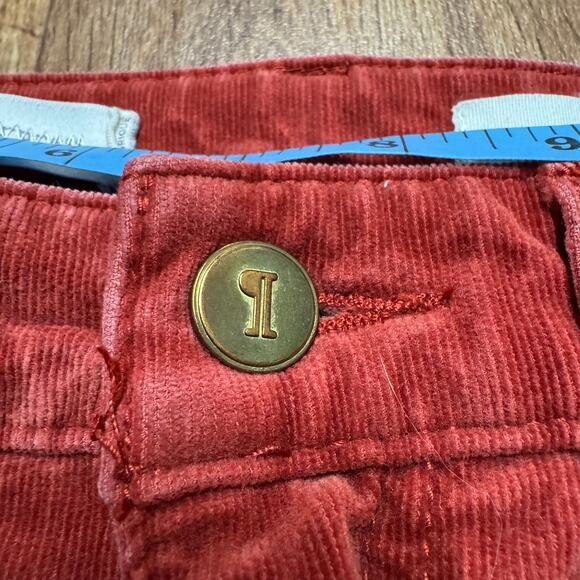 Pilcro & the Letterpress Rust Red High Rise Skinny Cords Corduroy Pants Size 26 - Picture 4 of 11